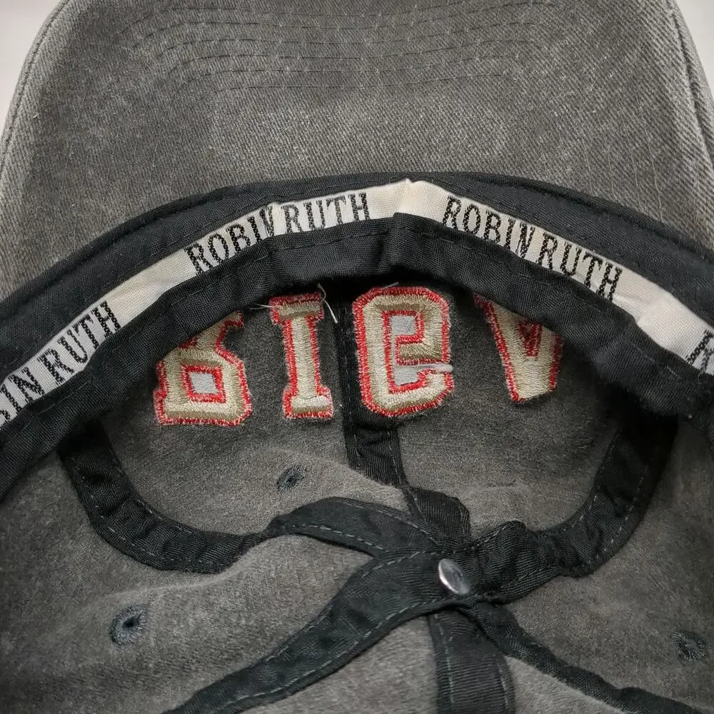 Robin Ruth Baseball Cap Gray OSFM Riga Latvia Souvenir Travel Hat Cotton Logo